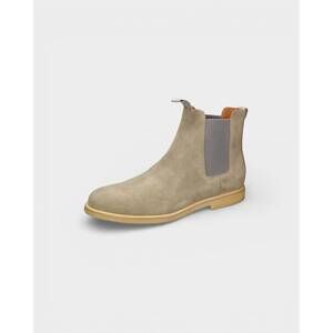 NEW COMMON PROJECTS men's classic suede chelsea boot in taupe